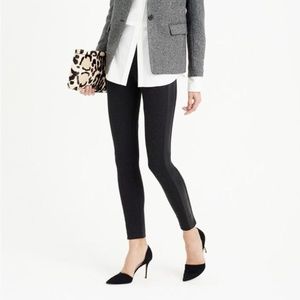 J. Crew Leather Tuxedo Stripe Pixie Pants